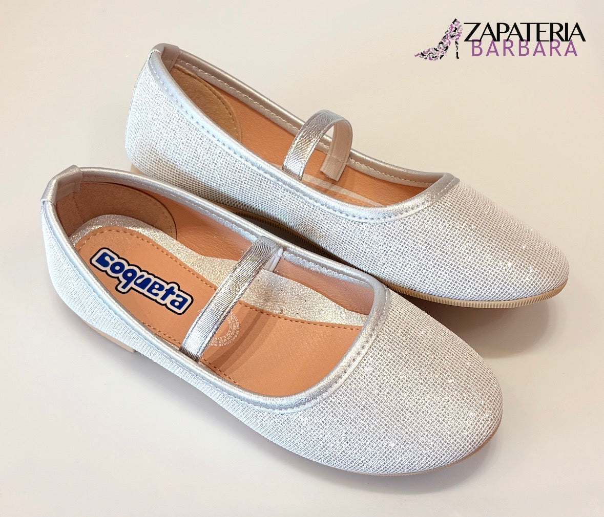 ZAPATO NIÑA 188500 PLATA COQUETA