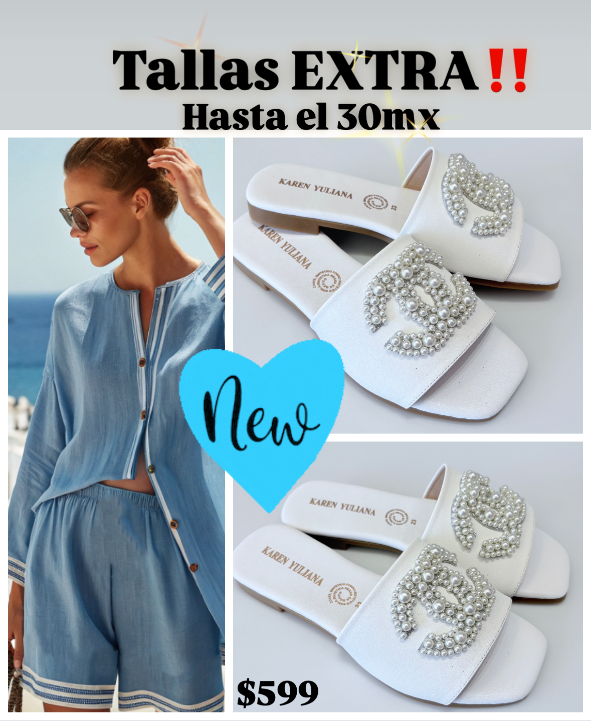 SANDALIA KAREN YULIANA 400 BLANCO PERLAS