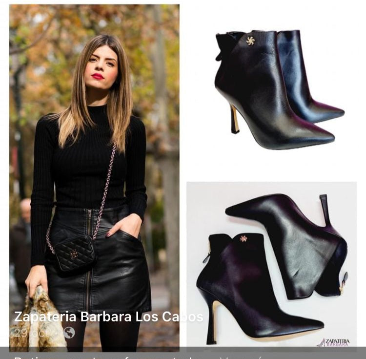 BOTIN FELIPE RIVERA 40600 PIEL NEGRO DE VESTIR