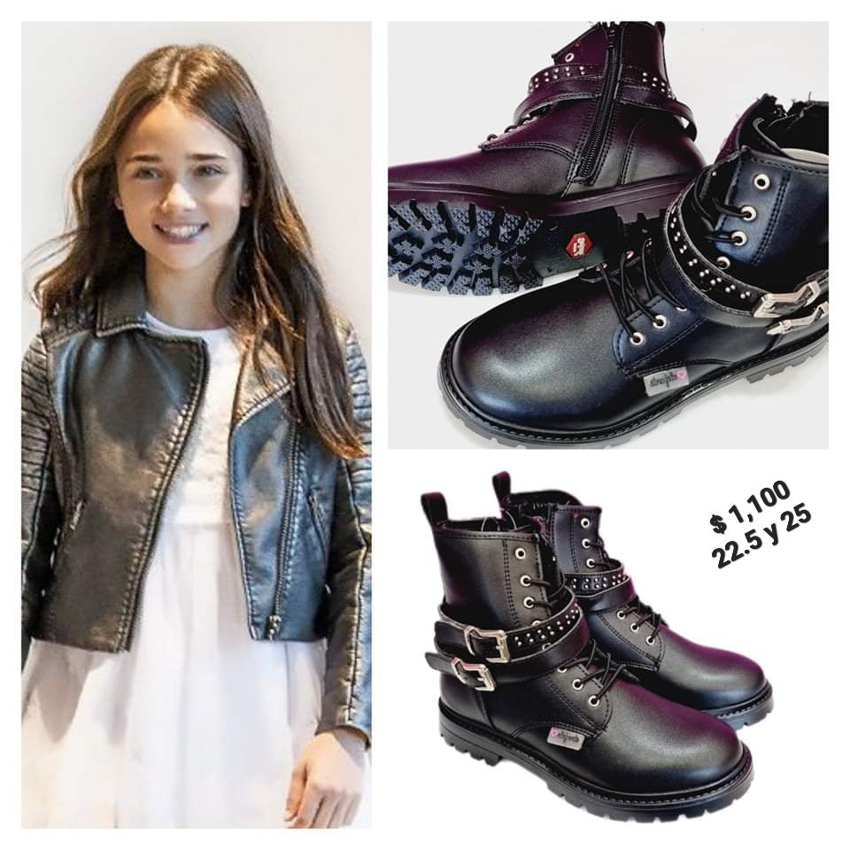 BOTA NIÑA ELEFANTE 19407 STEVE NEGRO CORDONES