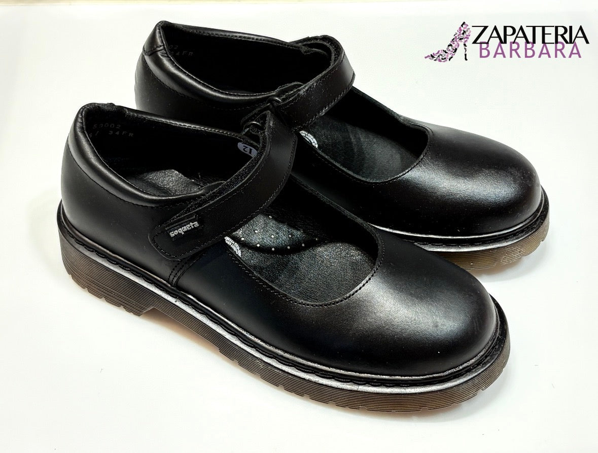 ESCOLAR 59002 COQUETA PIEL NEGRO