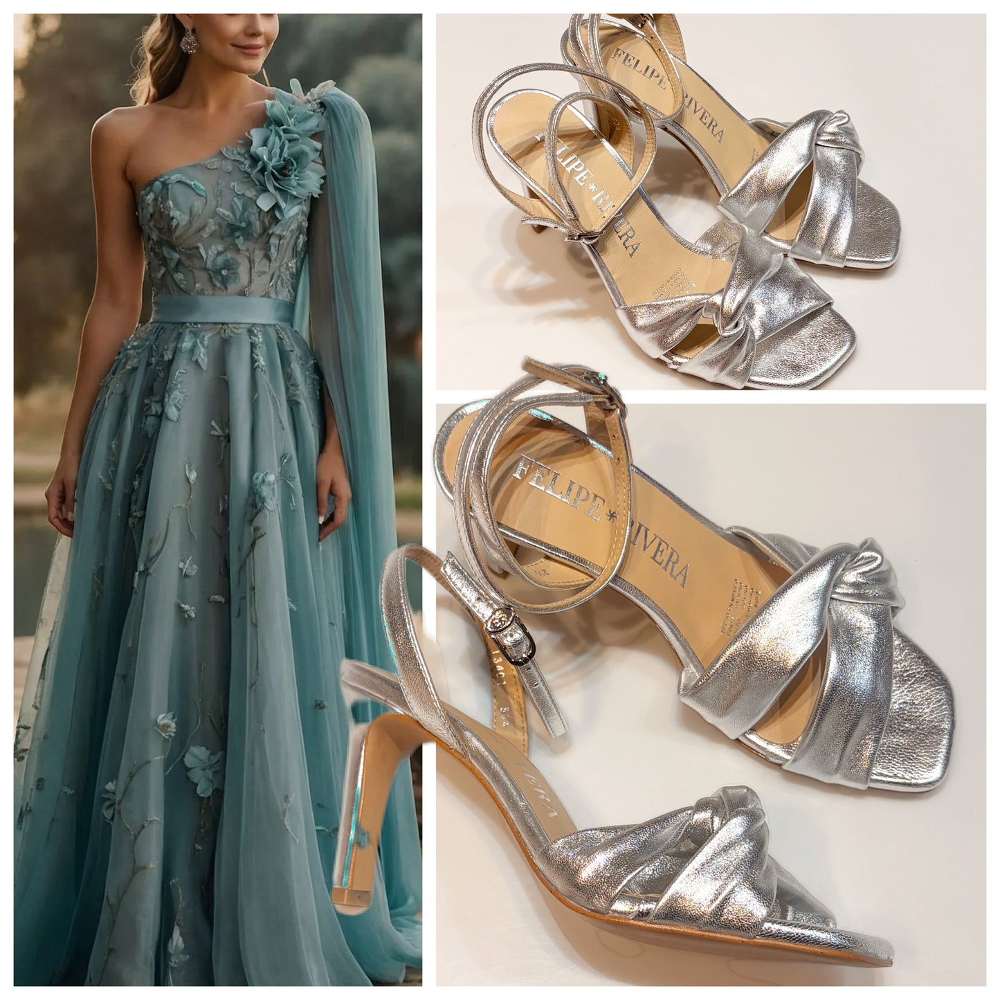 ZAPATILLA FELIPE RIVERA 13401 NUDO PLATA