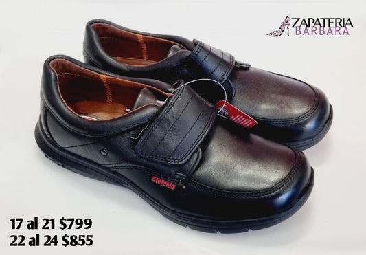 ESCOLAR ELEFANTE 10681 VELCRO PILOTA NEGRO