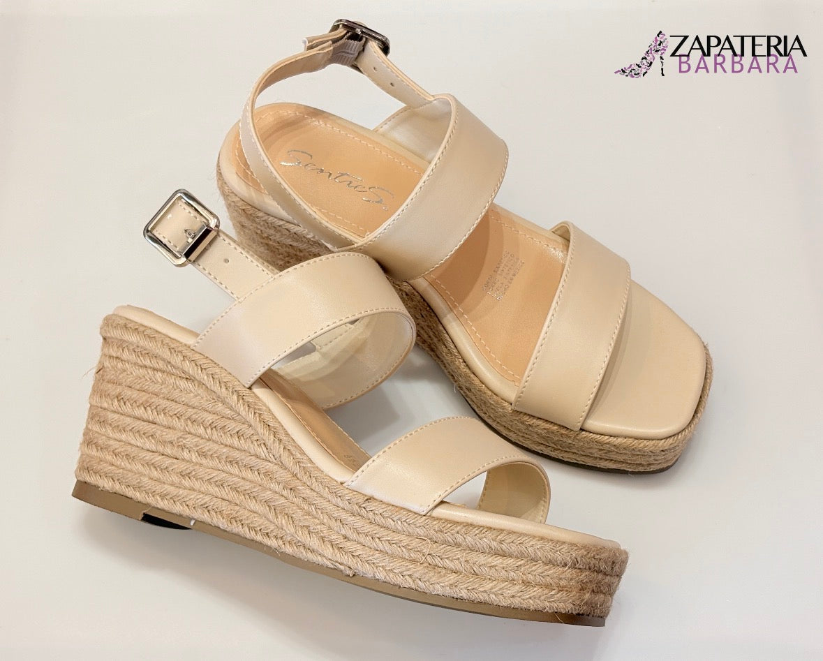 SANDALIA 377 SENTIES NUDE SUELA CORRIDA YUTE