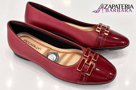 FLAT 122043 PICCADILLY BURGUNDY VINO