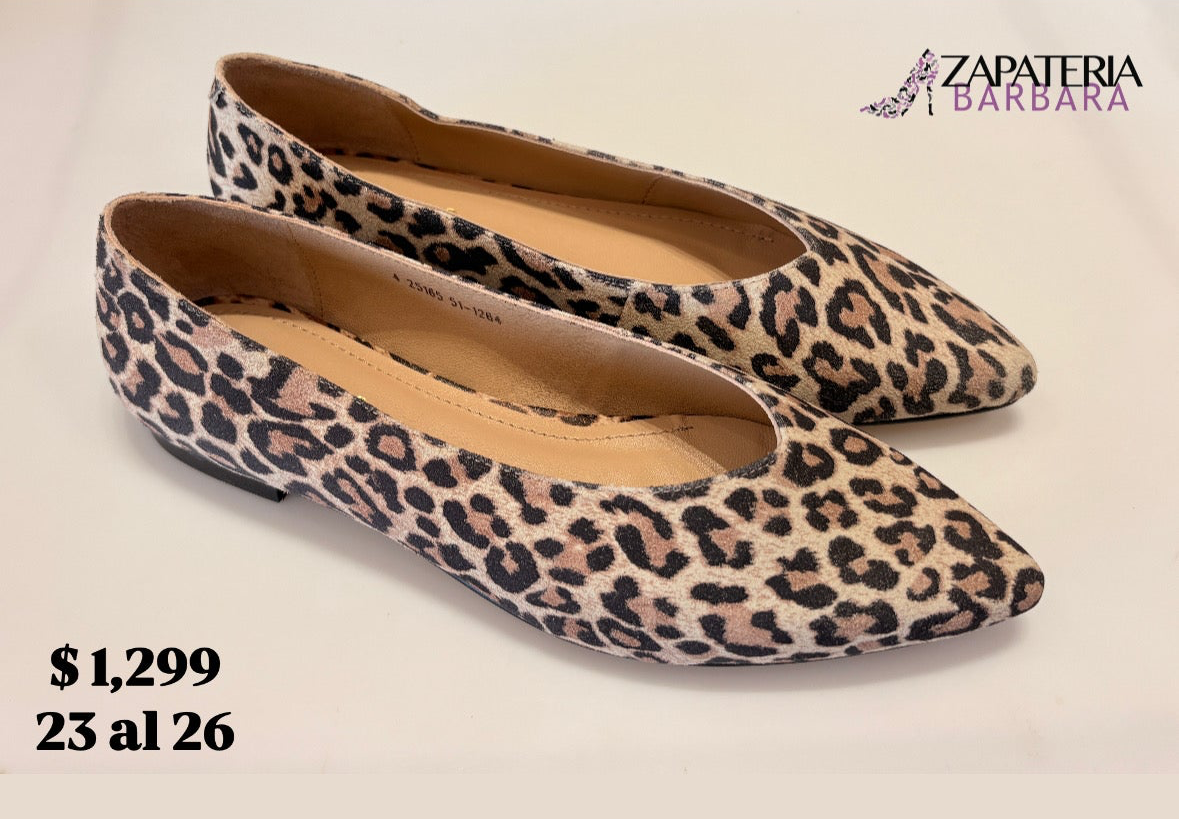 FLAT ASCENCIO 25165 PUNTIAGUDO LEOPARDO