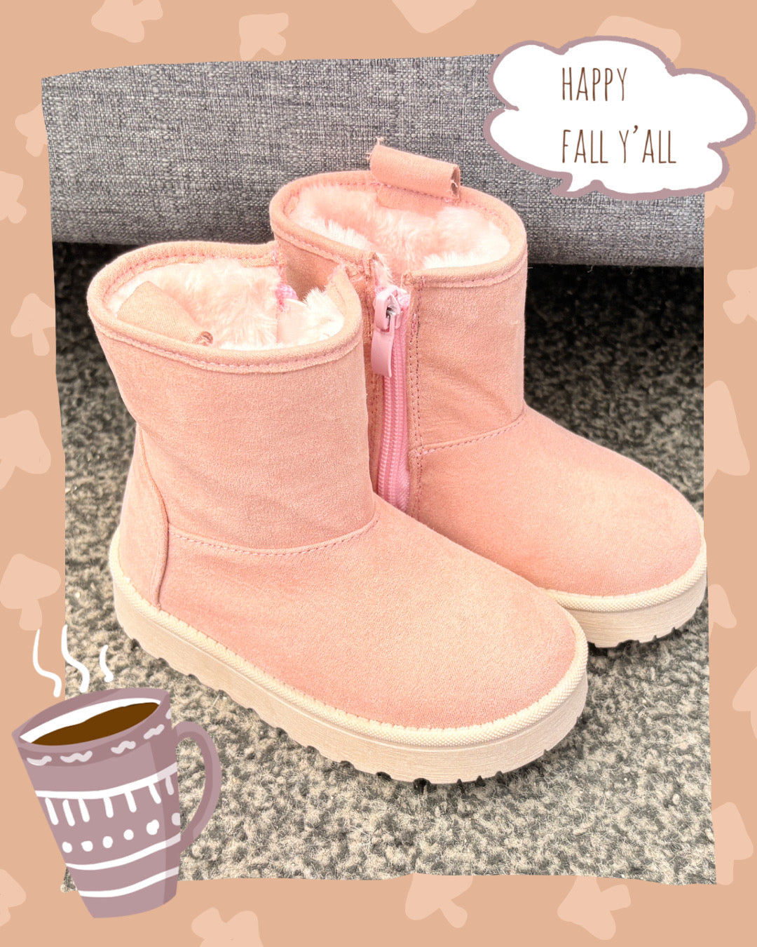 BOTA PELUDA 361001 NIÑA ROSA TROPICANA