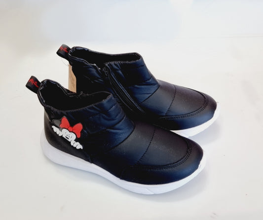 TENIS BOTITA MINNIE 15005 DISNEY IMPERMEABLE NEGRO