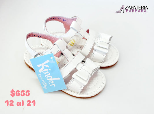 HUARACHE 6658 KINDER OSCARIA BLANCO MOÑO