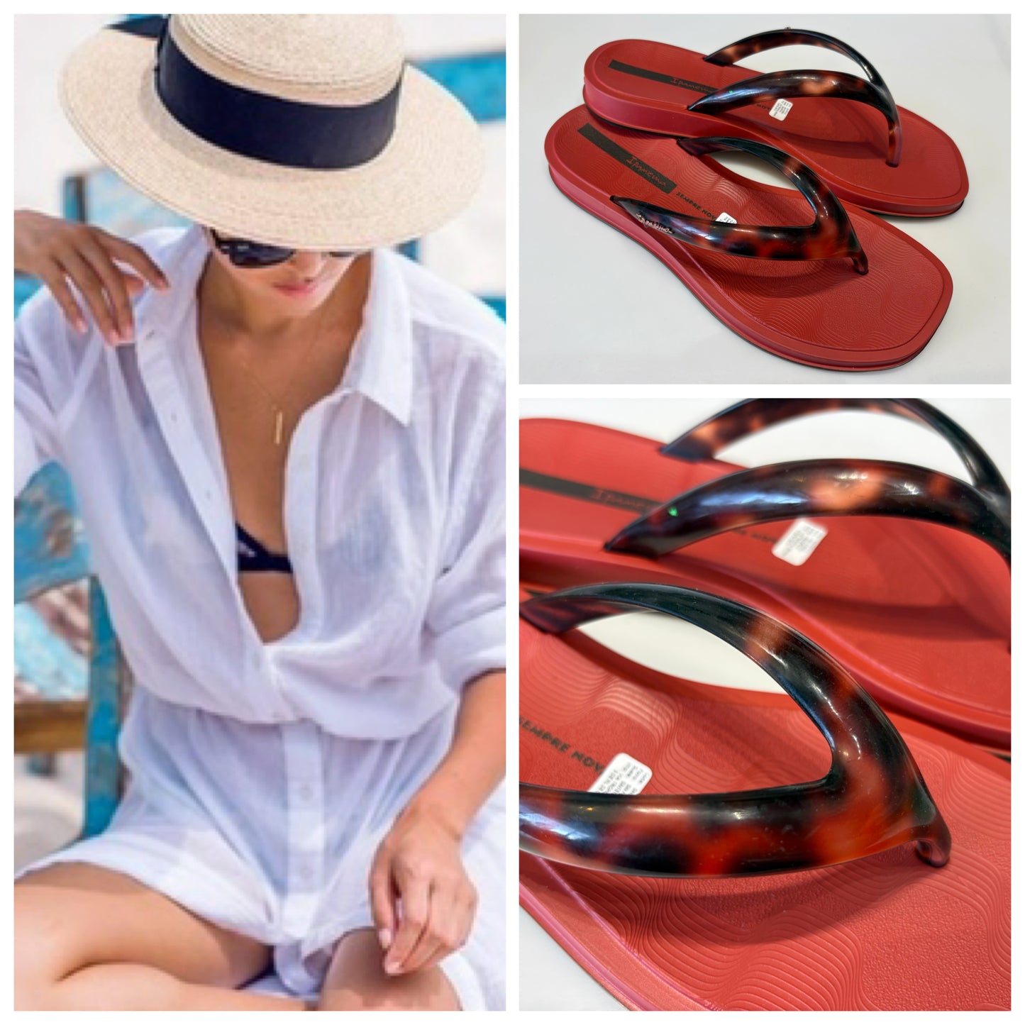 SANDALIA 27419 IPANEMA TORTUGA MARRON ROJO