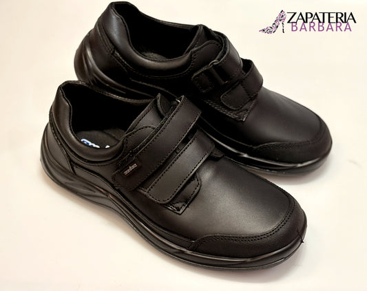 ZAPATO ESCOLAR AUDAZ 163912 NEGRO PUNTA ANTIRRASPONES
