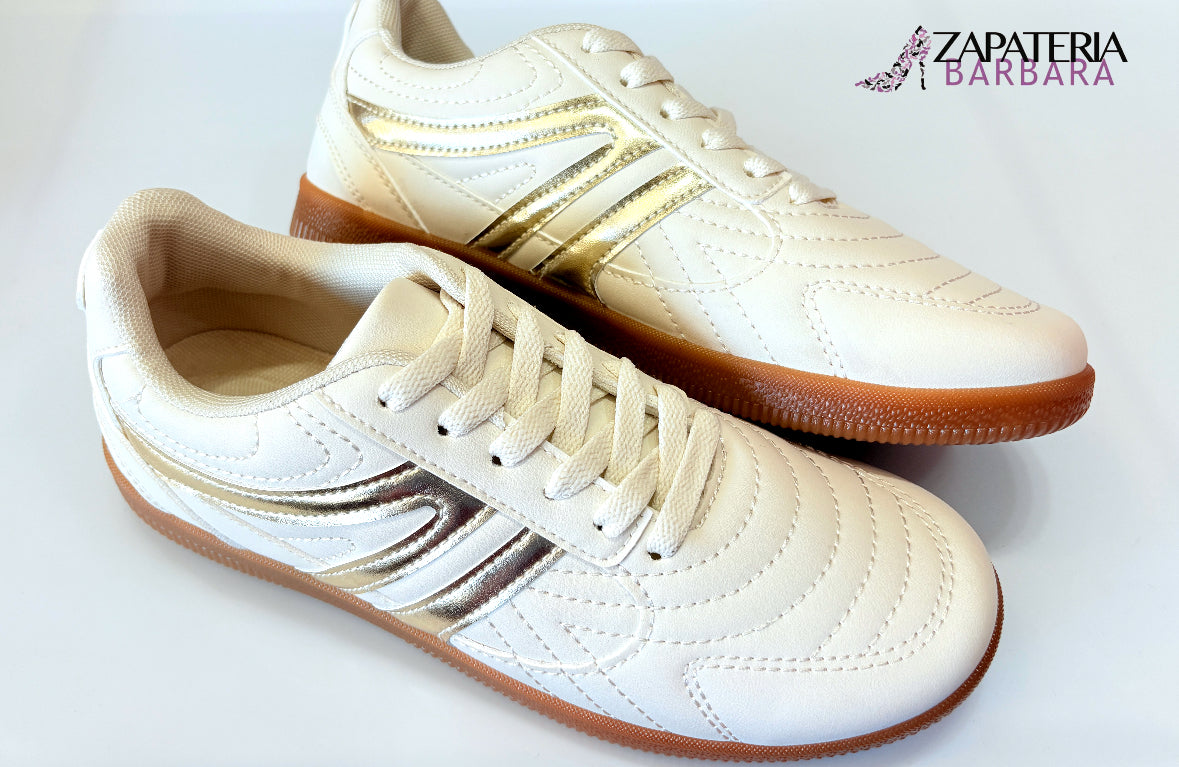TENIS EFE 453901 GIARA LATTE/ORO