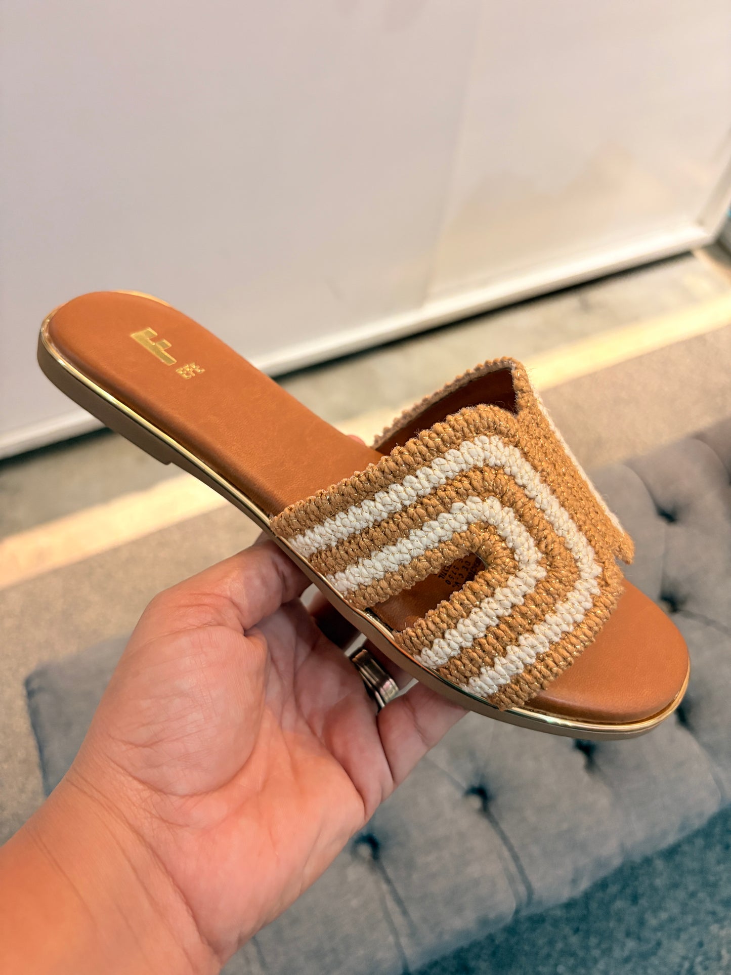 SANDALIA DE PISO 268006 EFE PANAMA CAMEL/YUTE