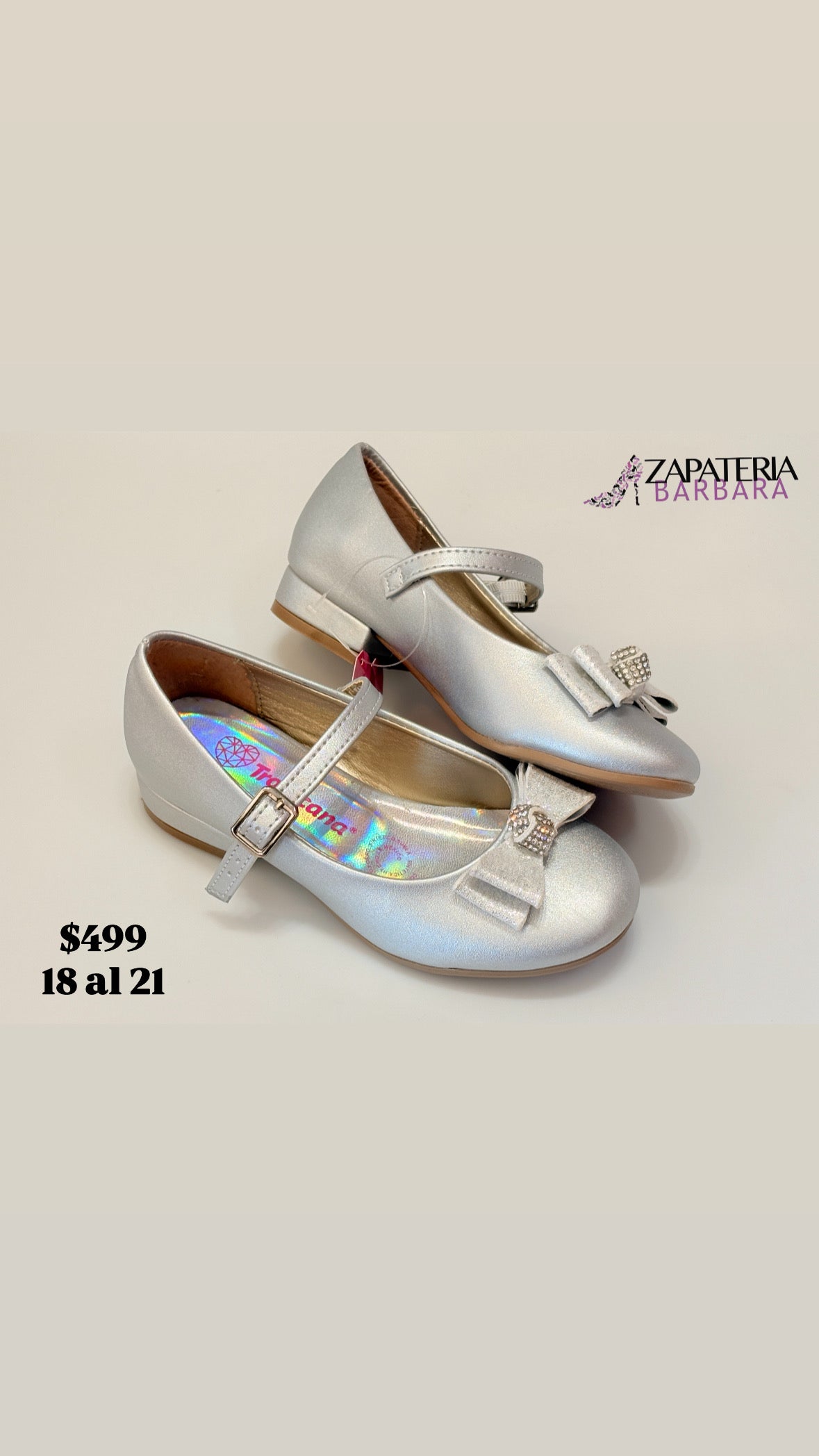 ZAPATITO FIESTA NIÑA 94041 TROPICANA PLATA