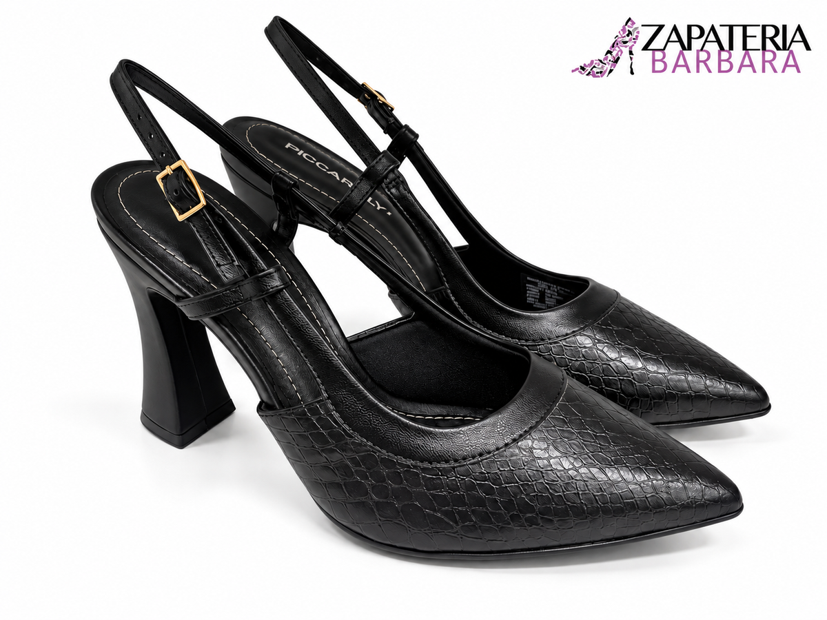 ZAPATILLA CERRADA 749249 PICCADILLY DESTALONADA PETRO NEGRO