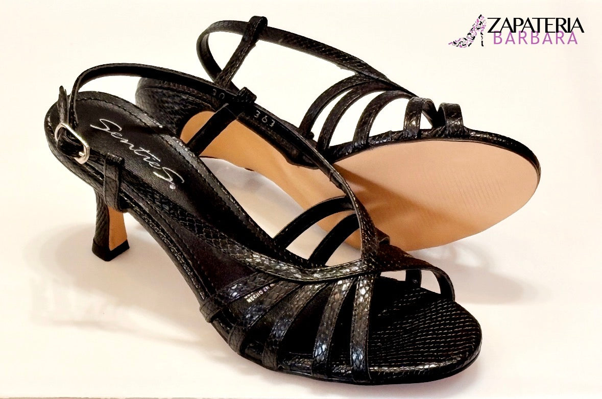 ZAPATILLA 363 SENTIES TIRAS NEGRO