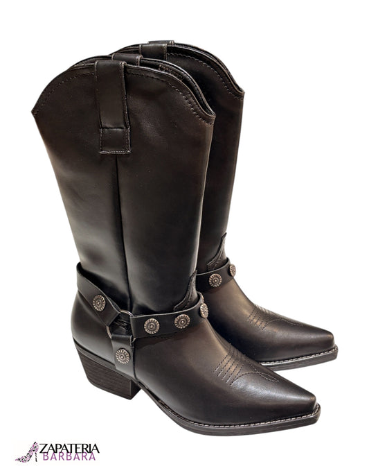 BOTA EFE 351903 VAQUERA TEXAS NEGRO