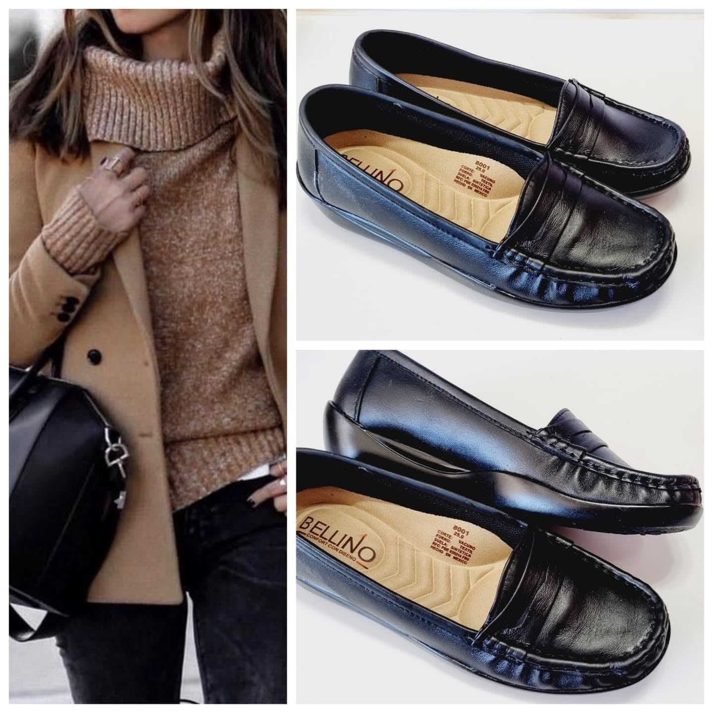 MOCASIN 8001 BELLINO NEGRO CONFORT
