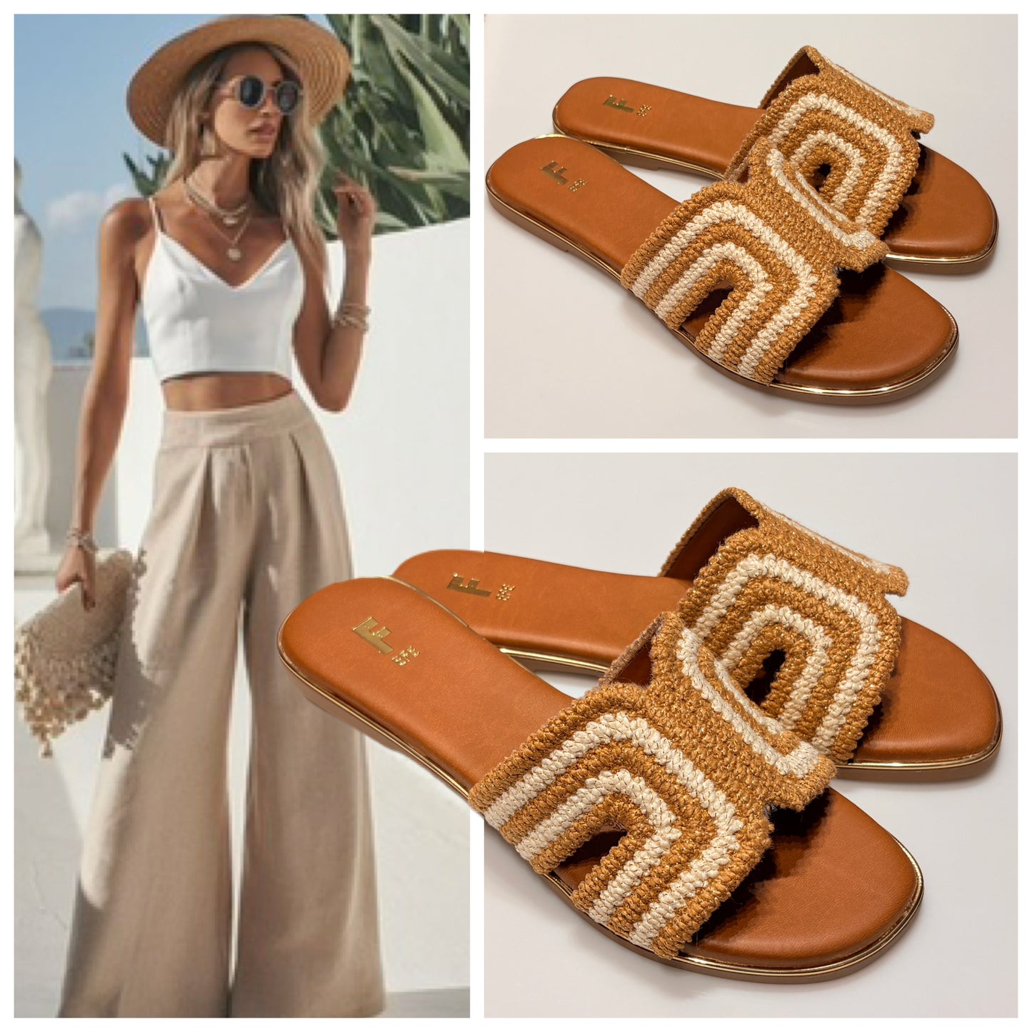 SANDALIA DE PISO 268006 EFE PANAMA CAMEL/YUTE
