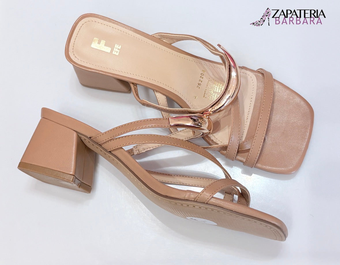 SANDALIA CON TACON 262204 EFE WAY TRIGO