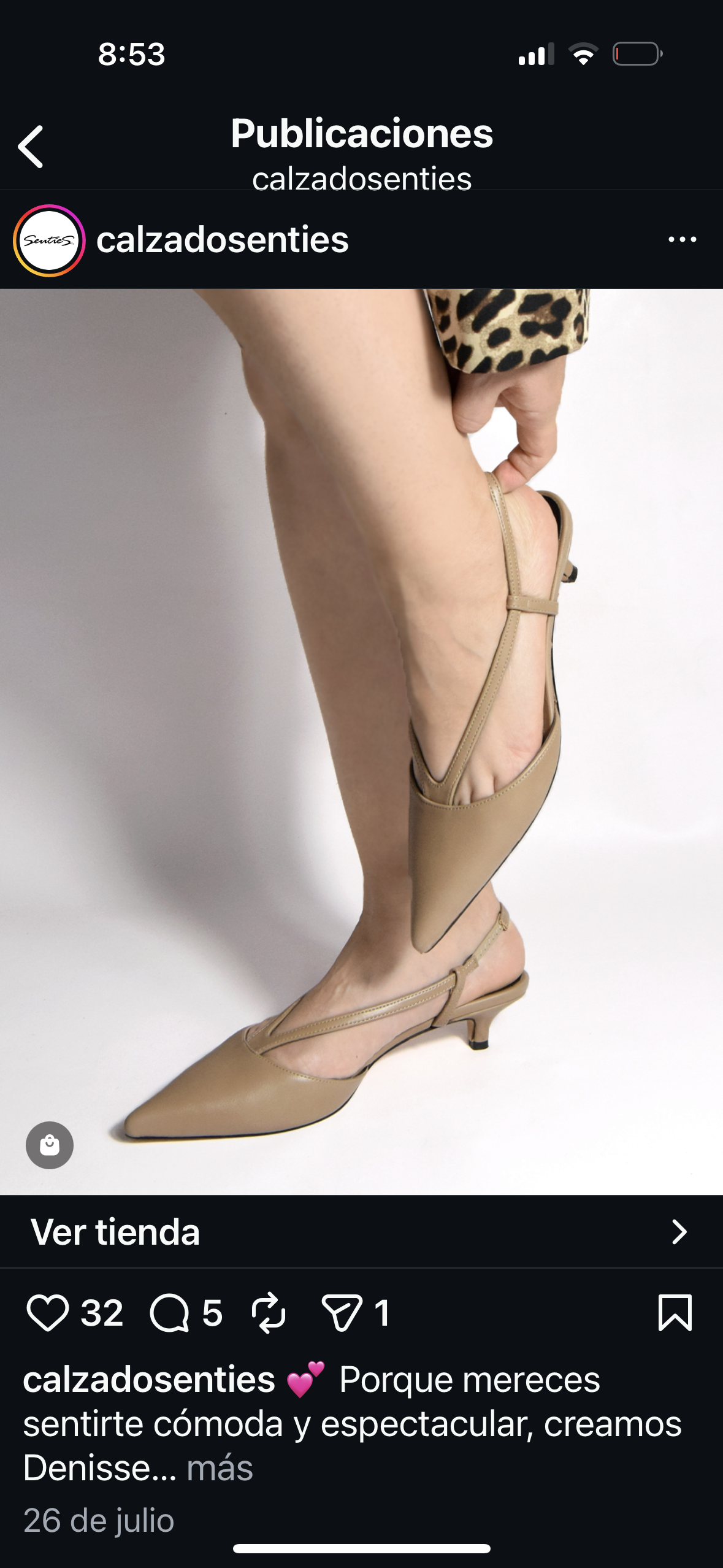 MINITACON 215 SENTIES JULIETA TAUPE