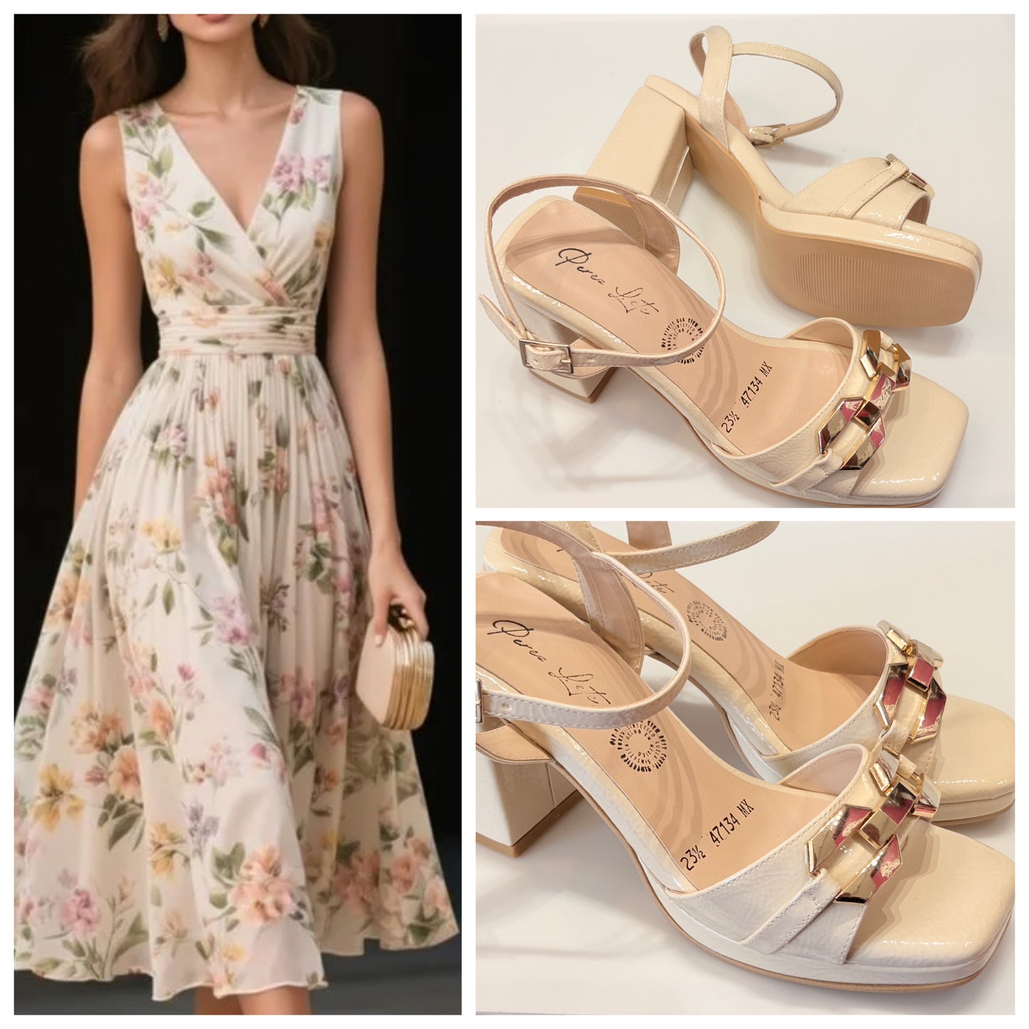 ZAPATILLA 47134 PEREZ LETE CHAROL LATE