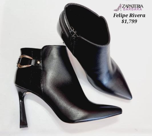 BOTIN 40900 FELIPE RIVERA TACON AGUJA PIEL NEGRO