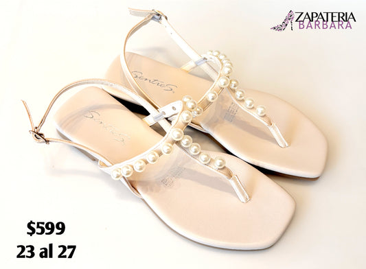 SANDALIA 269 PERLAS LATTE SENTIES