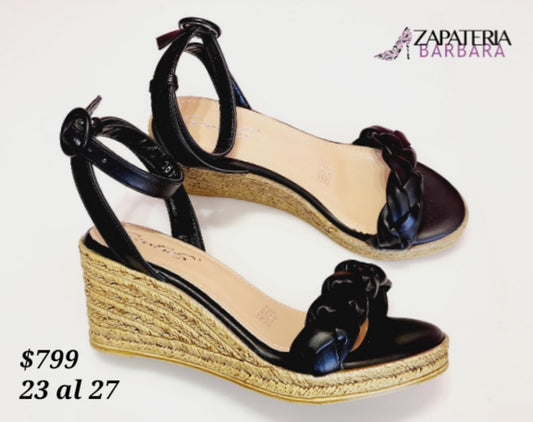 ALPARGATA SENTIES 620 BOOTH NEGRO