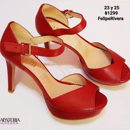 ZAPATILLA FELIPE RIVERA 3174 MEZTINO ROJO