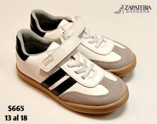 TENIS 134901 SMITH BLANCO AZUL NIÑO
