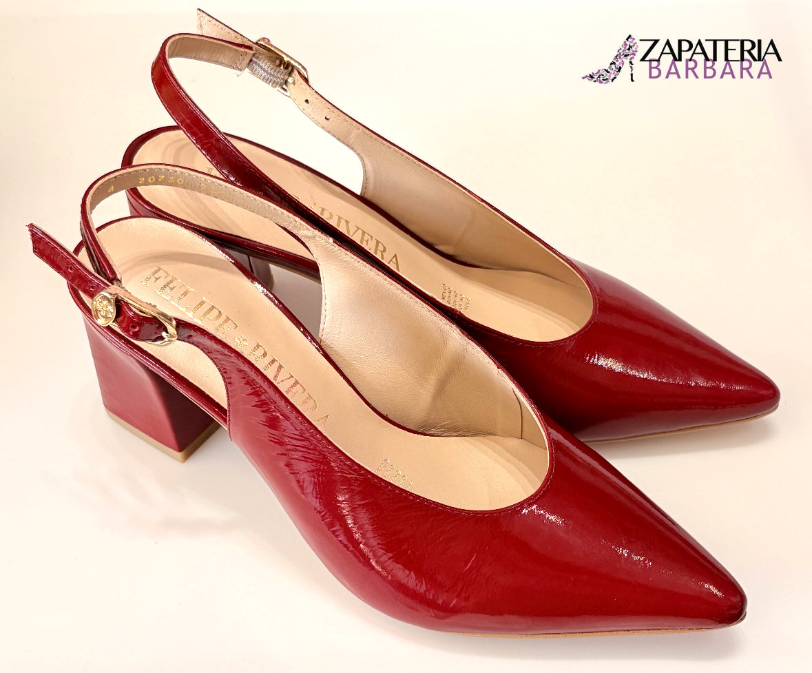 ZAPATILLA FELIPE RIVERA 20730 RICHIATO ROJO CHILI