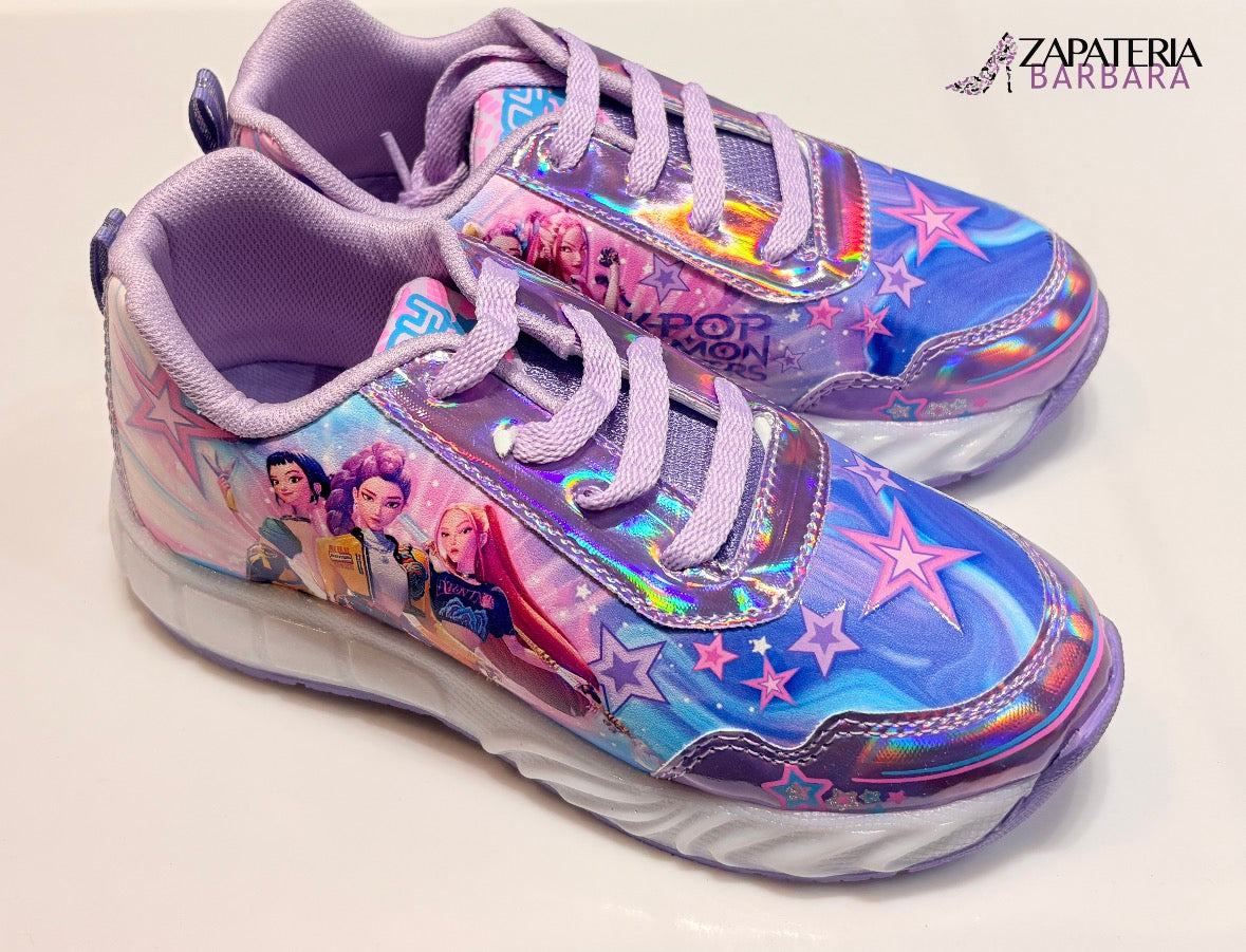 TENIS GUERRERAS KPOP 901 TONGO LUCES LED