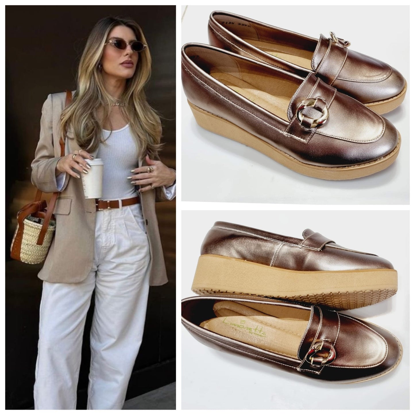 MOCASIN LIMONETTA 7124 C/PLATAFORMA SEDA
