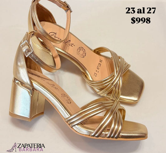 ZAPATILLA PEREZ LETE 47128 ORO INGLES
