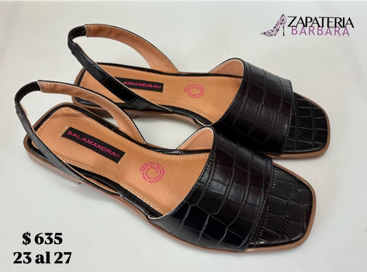 SANDALIA SALAMANDRA 3405 BRUMA NEGRO/MAQ