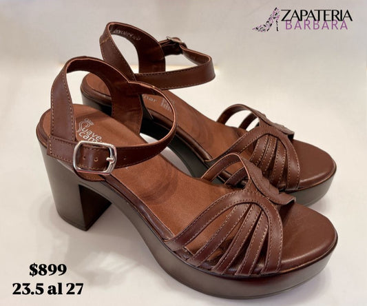 TACON C/PLATAFORMA SUAVE CAMINAR 6803 DALIA CAFE