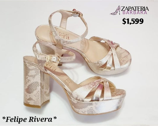ZAPATILLA CON PLATAFORMA 11910 ORO