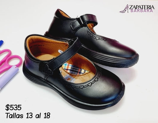 ZAPATO ESCOLAR COQUETA 173401 NEGRO
