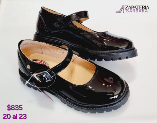 ZAPATO ESCOLAR ELEFANTE 19428 STEVE NEGRO CHAROL