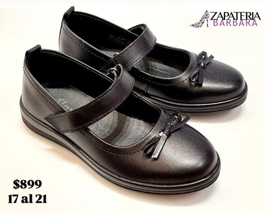 ZAPATO ESCOLAR FLEXI 136305 NEGRO MOÑO