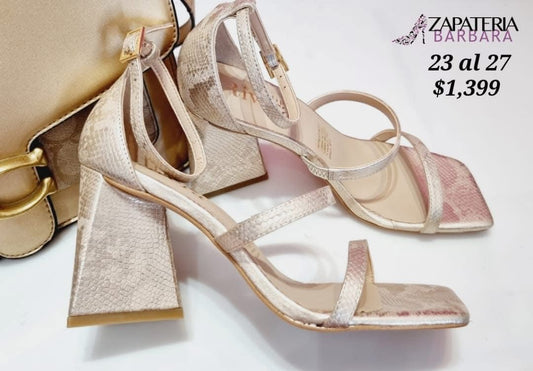 ZAPATILLA FELIPE RIVERA 11704 CASCABEL ORO