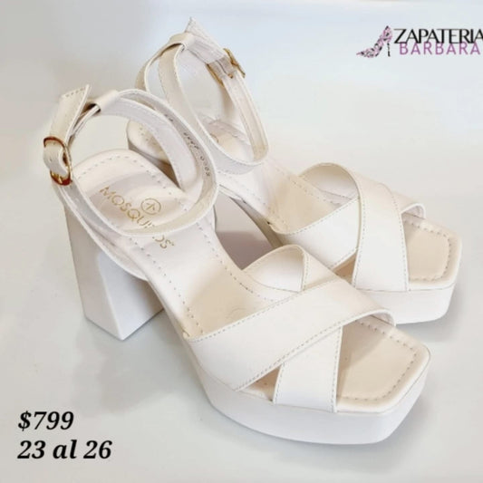 PLATAFORMA MOSQUITOS 9801 BLANCO LATTE