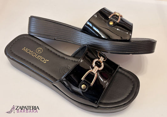 SANDALIA MOSQUITOS 9700 CH NEGRO/MAQ