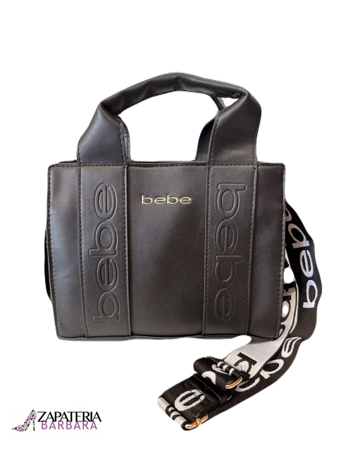 BOLSA MEDIANA BEBE 2025 NEGRA C/CORREA