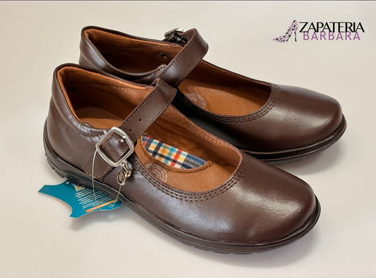 ZAPATO ESCOLAR 54402 COQUETA CAFE