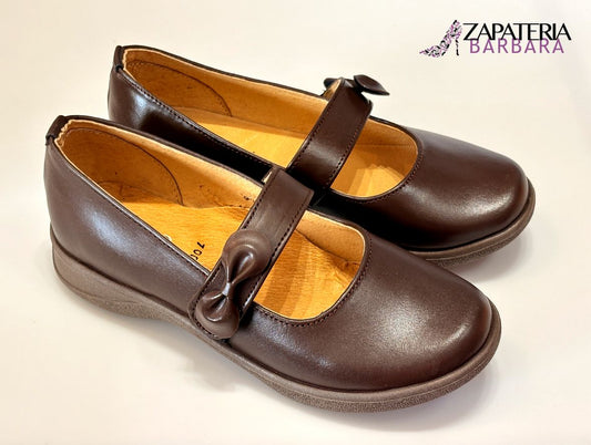 ZAPATO ESCOLAR TONGO 700 CAFE MOÑO