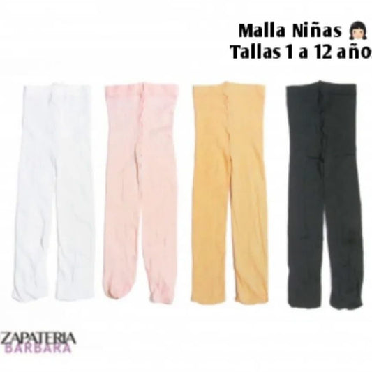 MALLA DELGADA MIGUELITO 105 NIÑAS BCO/NRG/NUDE/ROSA