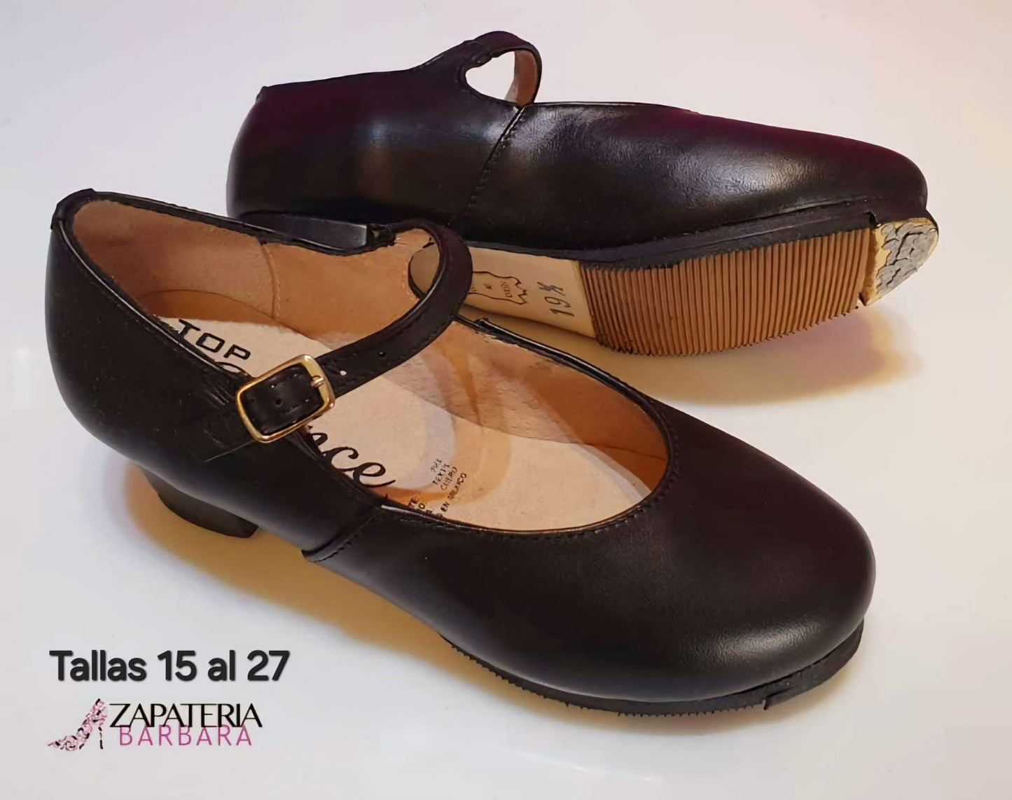 ZAPATILLA FLAMENCO/FOLKLOR 604 NEGRO