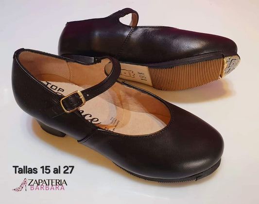ZAPATILLA FLAMENCO/FOLKLOR 604 NEGRO